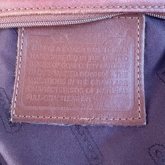 VTG Coach Purse Small Leather Crossbody Pouch Bag Brown Travel Y2K - Picture 6 of 13